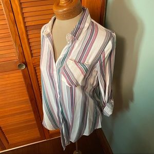 Striped Fashion Nova Button Down